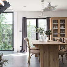 clean rustic kitchen